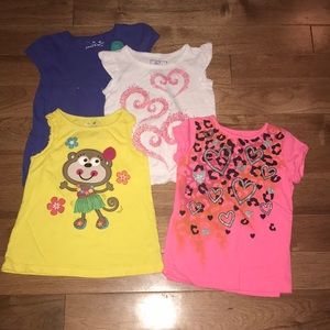 Bundle of girls 4t shirts and tanks